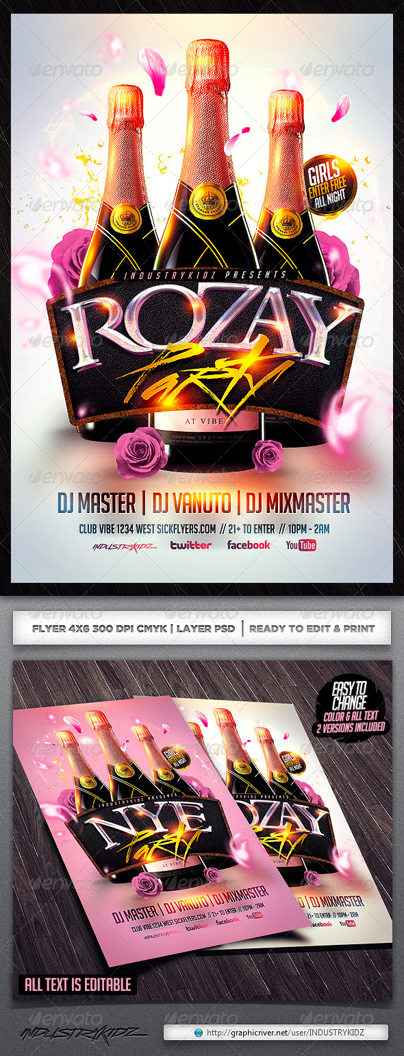 Rozay Flyer Template Rozay Flyer Template