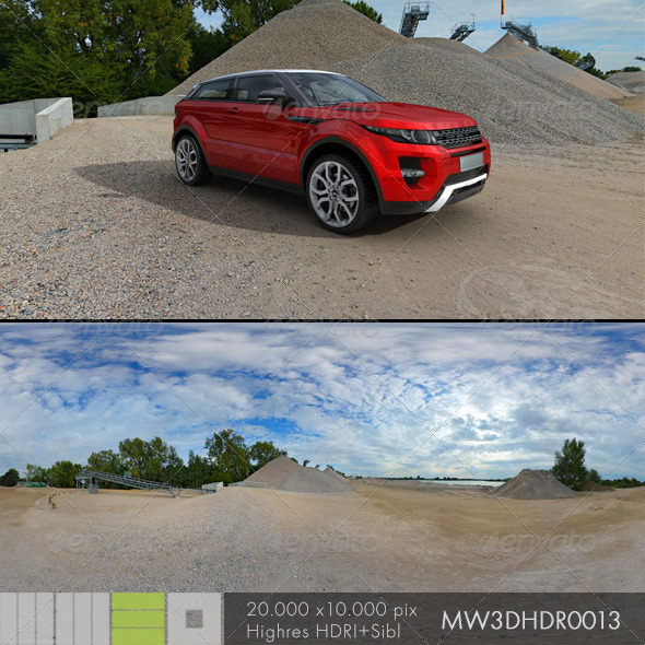 MW3DHDR0013 Gravel Sand Plant in Germany - 3DOcean Item for Sale