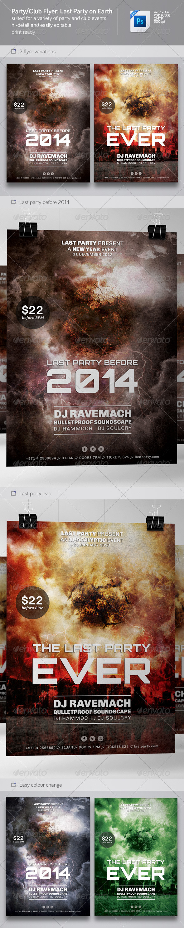 Party & Nightclub Flyer Last Party Party & Nightclub Flyer Last Party