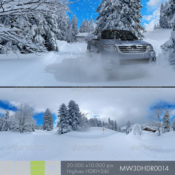 MW3DHDR0014 Snow Run in Black Forest Germany - 3DOcean Item for Sale