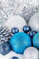 Photo of silver festive decorations  Free christmas images