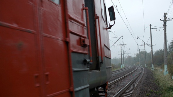Train Passing by In the Countryside Train Passing by In the Countryside