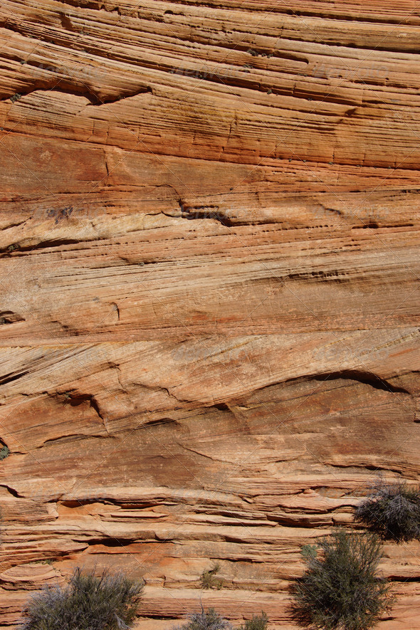 Detail, cross current layers of red sandstone