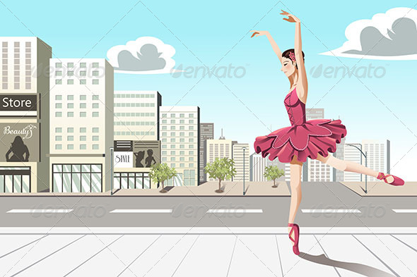 Ballet Dancer in the City Ballet Dancer in the City