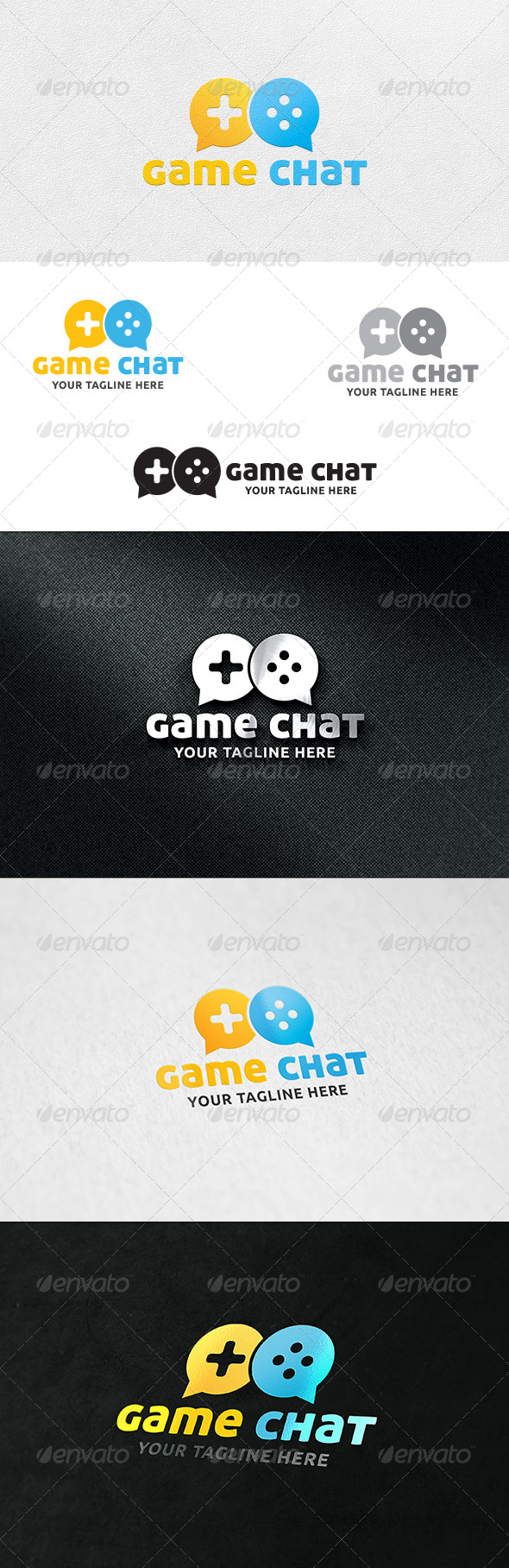 Game Chat - Logo Template