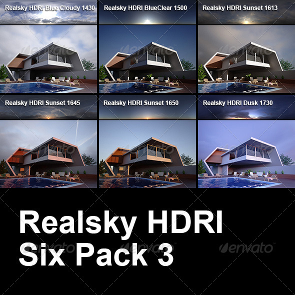 Realsky HDRI Six Pack 3 - 3DOcean Item for Sale