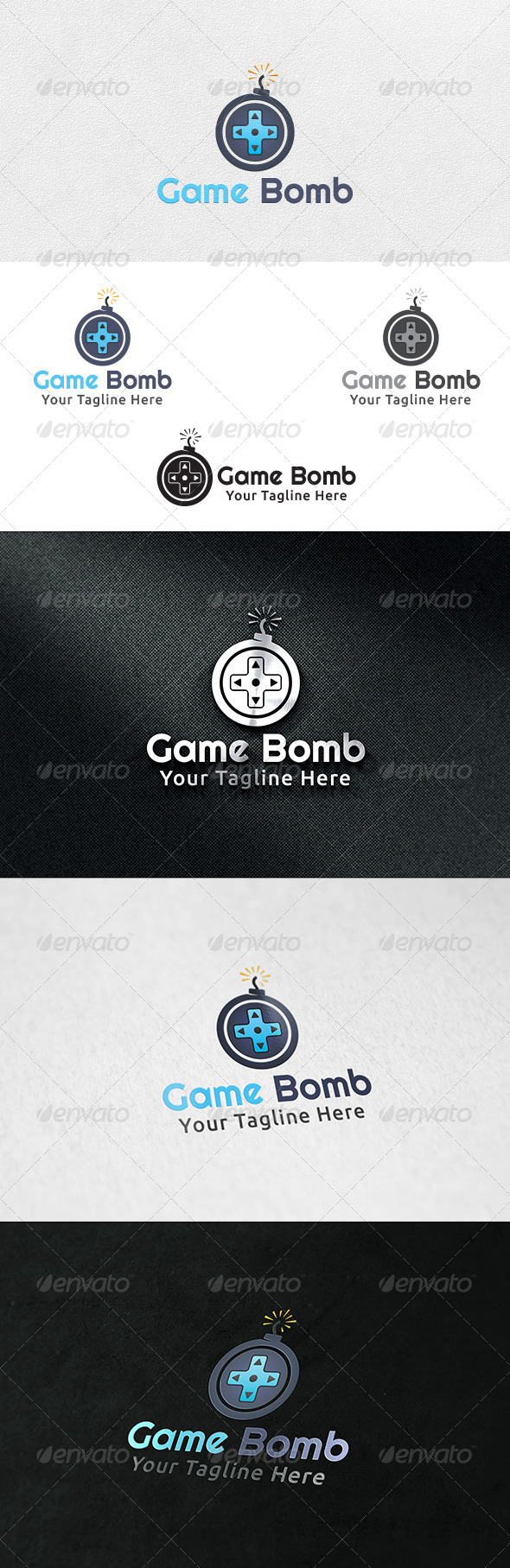 Game Bomb - Logo Template