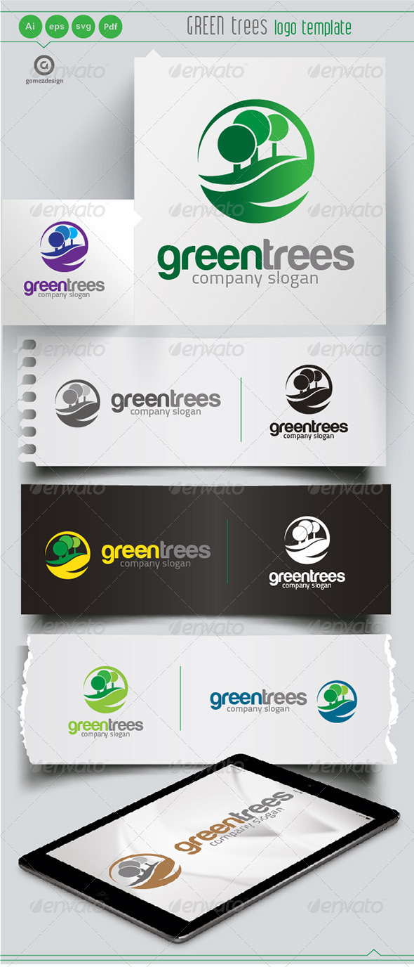 Green Trees - Logo Templates