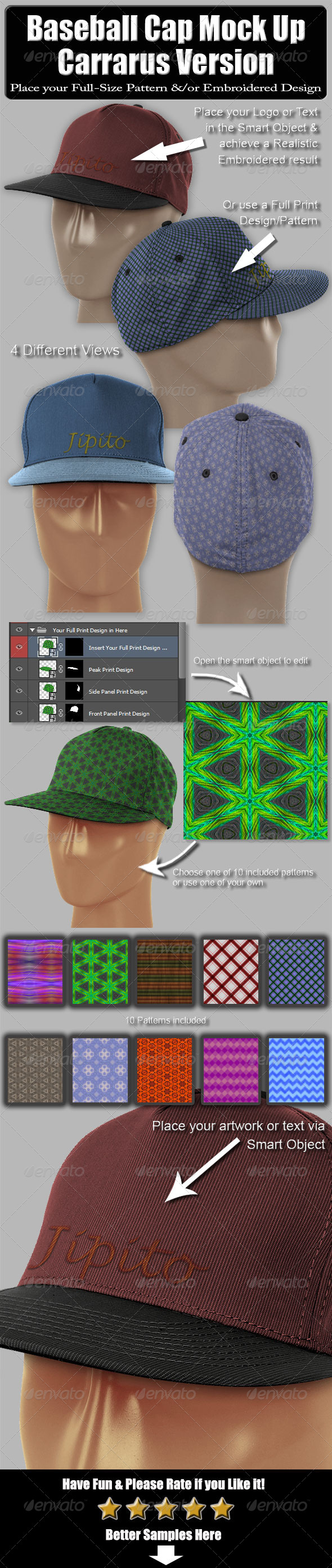 Baseball Cap Mock Up-Carrarus Version