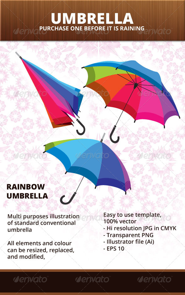 Rainbow Umbrella Rainbow Umbrella
