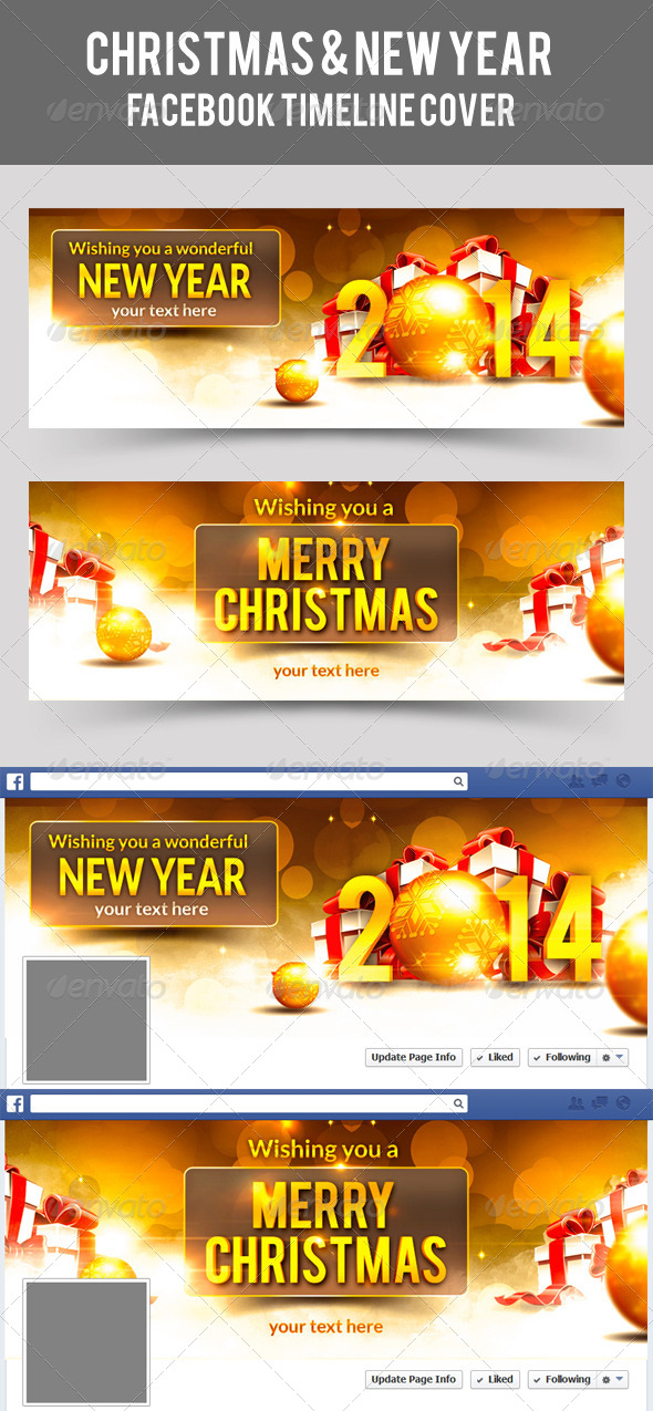 Christmas & New Year Facebook Timeline Cover - Facebook Timeline Covers Social Media