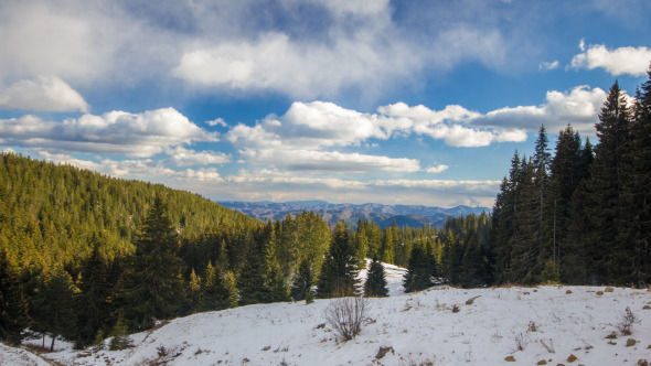 Winter Mountain Clouds Timelapse Winter Mountain Clouds Timelapse