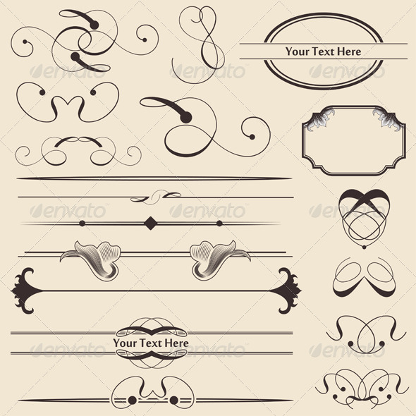 Calligraphic Page Decorations Calligraphic Page Decorations