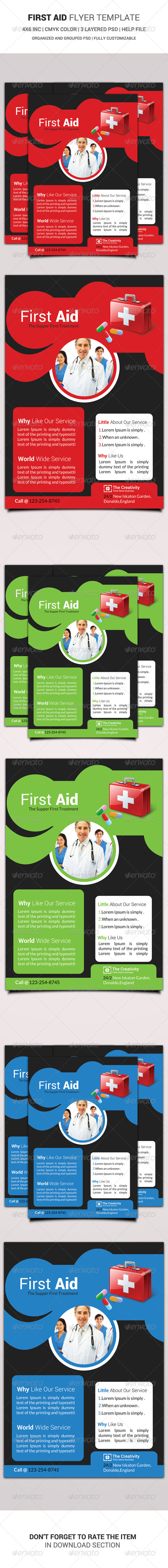 First Aid Flyer Template - Corporate Flyers