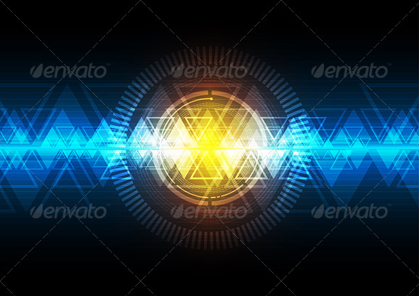 Modern Button and Technology Background Modern Button and Technology Background