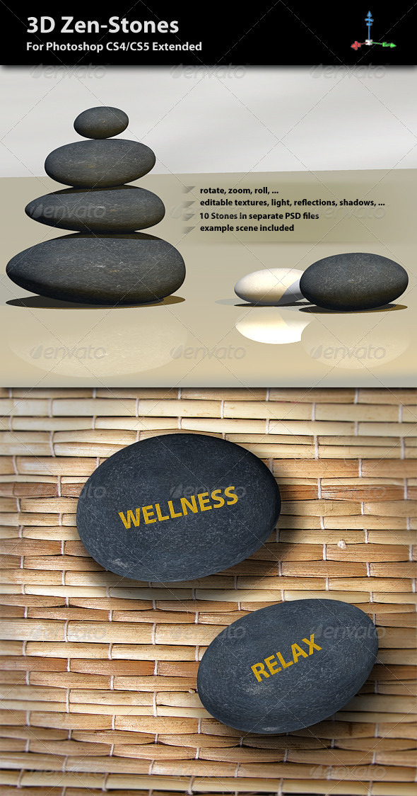 3D Zen-Stones 3D Zen-Stones