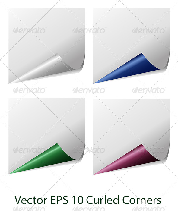 Vector Curled Corner of Page Vector Curled Corner of Page