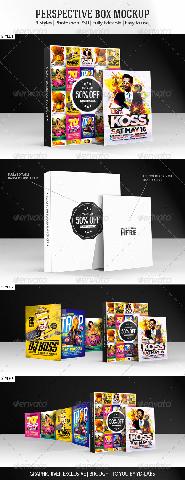 Perspective Box Mockup V2 Perspective Box Mockup V2