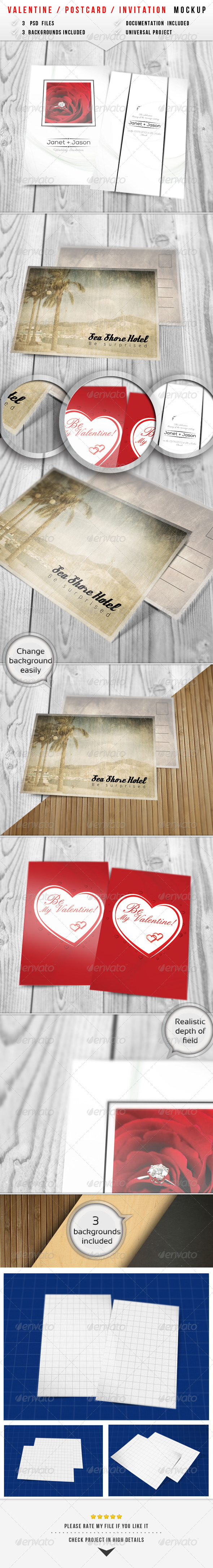 Valentine / Invitation Mockup 2