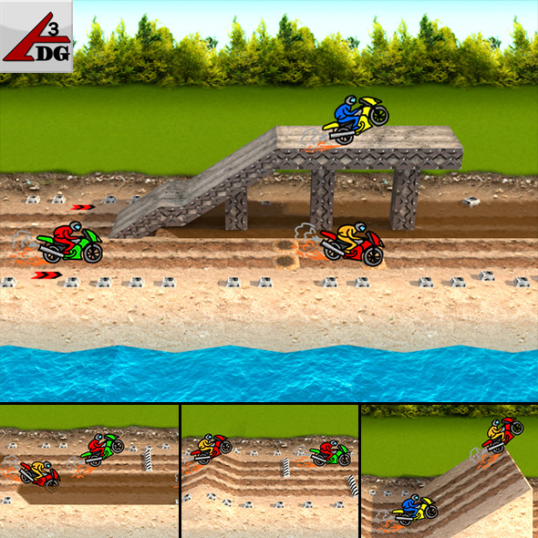 Speedway Motorcycle... - 3DOcean Item for Sale