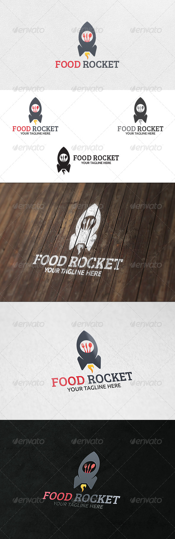 Food Rocket - Logo Template