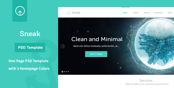 Sneak One Page Template