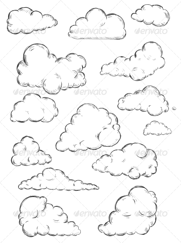 Clouds Sketch Clouds Sketch