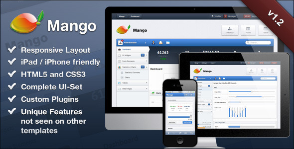 Mango - Slick & Responsive Admin Template