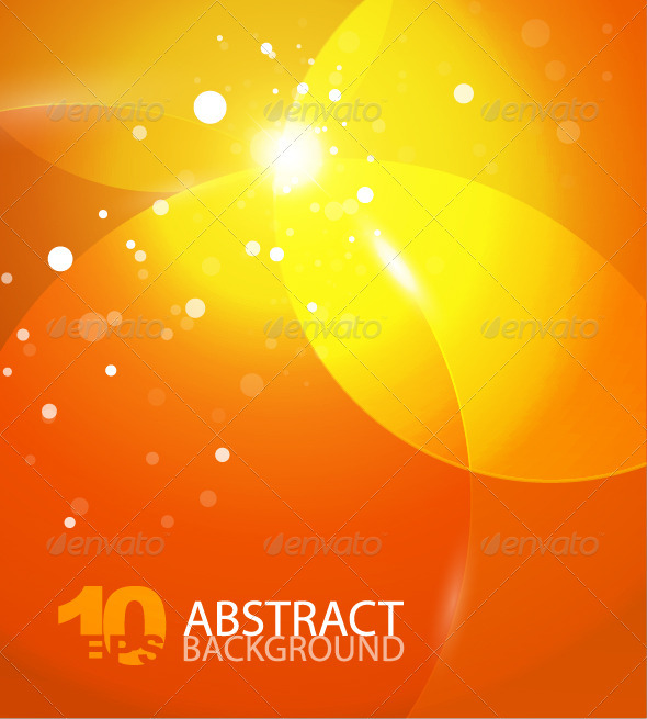 Abstract vector orange sky background Abstract vector orange sky background