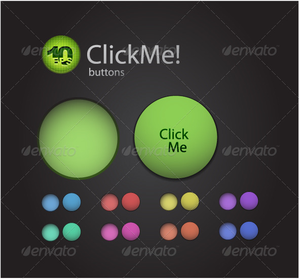 Vector original buttons Vector original buttons