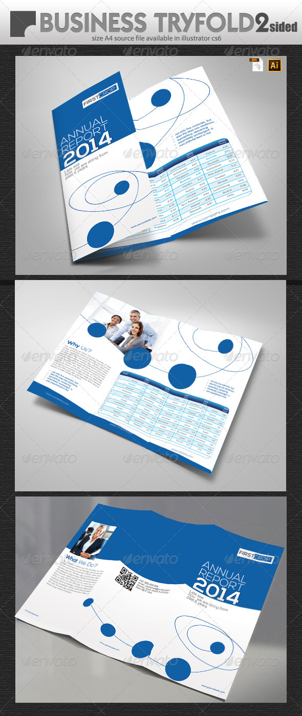 Business Report TriFold Design Business Report TriFold Design