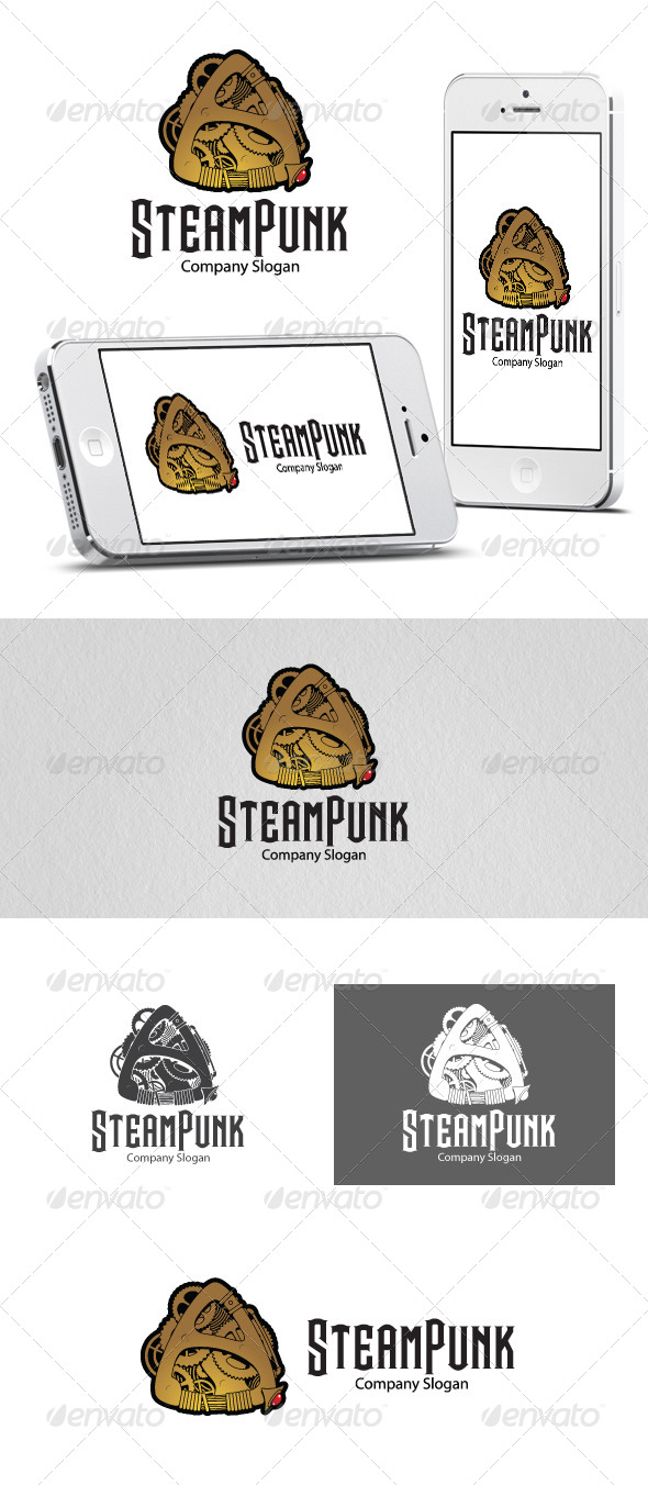 Steam Punk Logo Template Steam Punk Logo Template