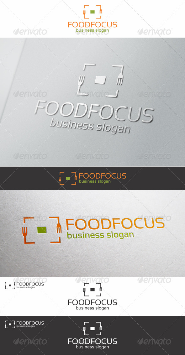 Food Focus Logo Template - Food Logo Templates