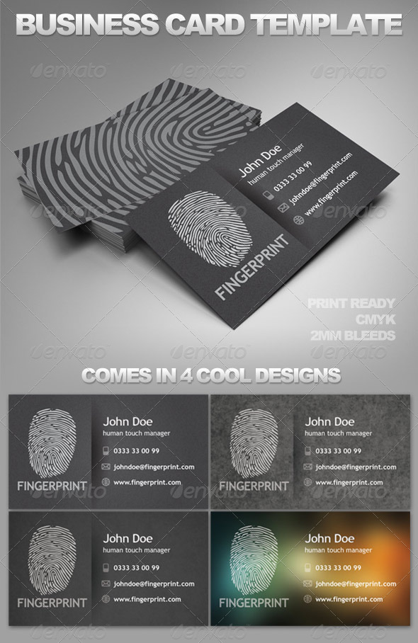 FingerPrint Card Template FingerPrint Card Template