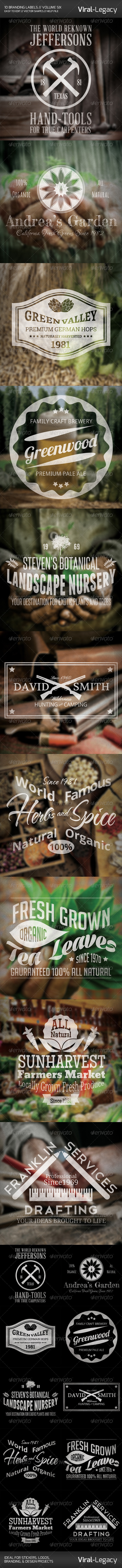 10 Branding Labels Volume Six 10 Branding Labels Volume Six