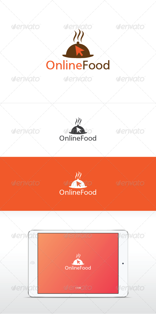 Online Food Logo Template