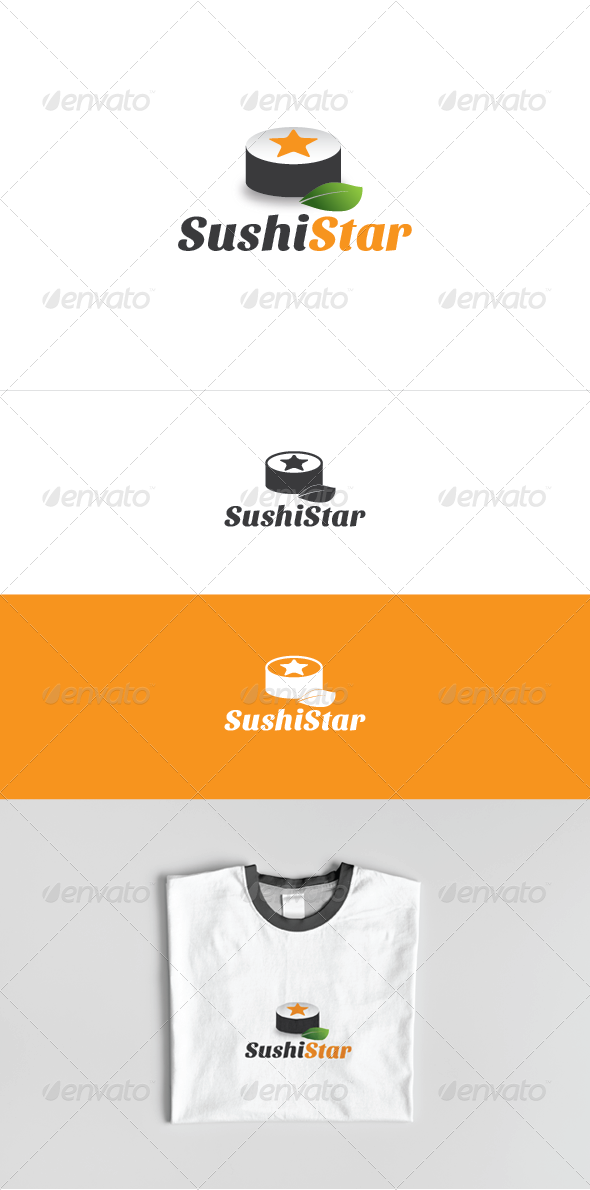 Sushi Star Logo Template Sushi Star Logo Template