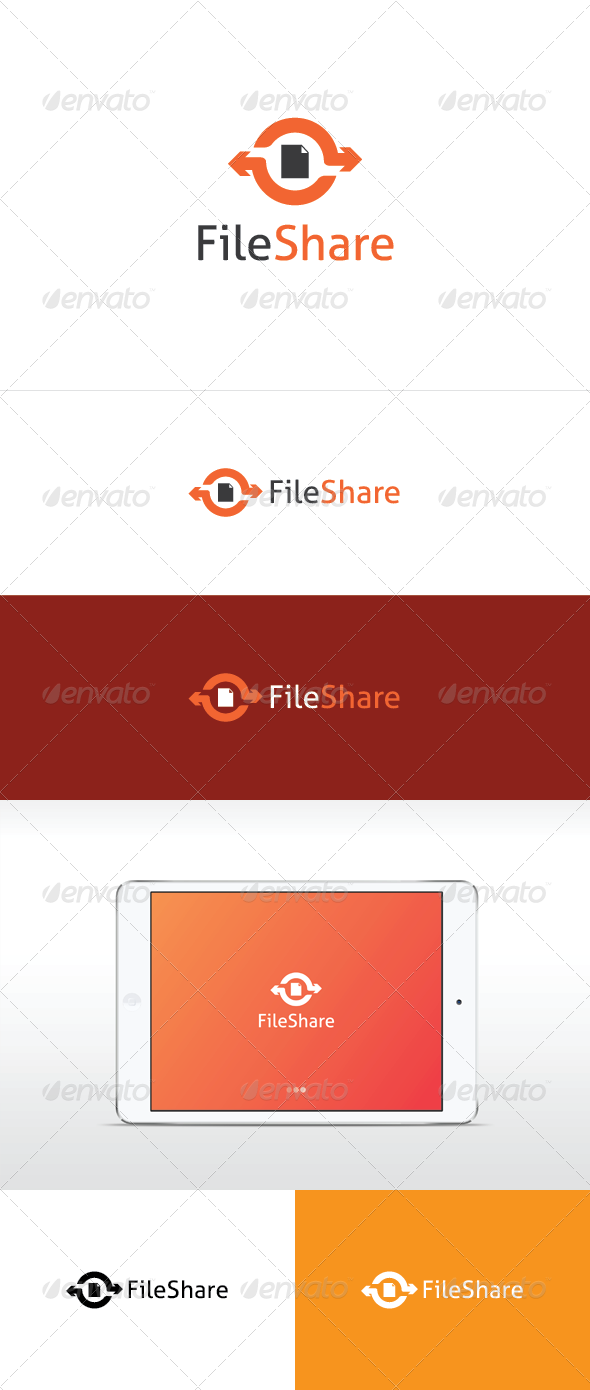 File Share Logo Template