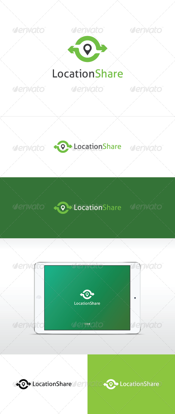 Location Share Logo Template Location Share Logo Template