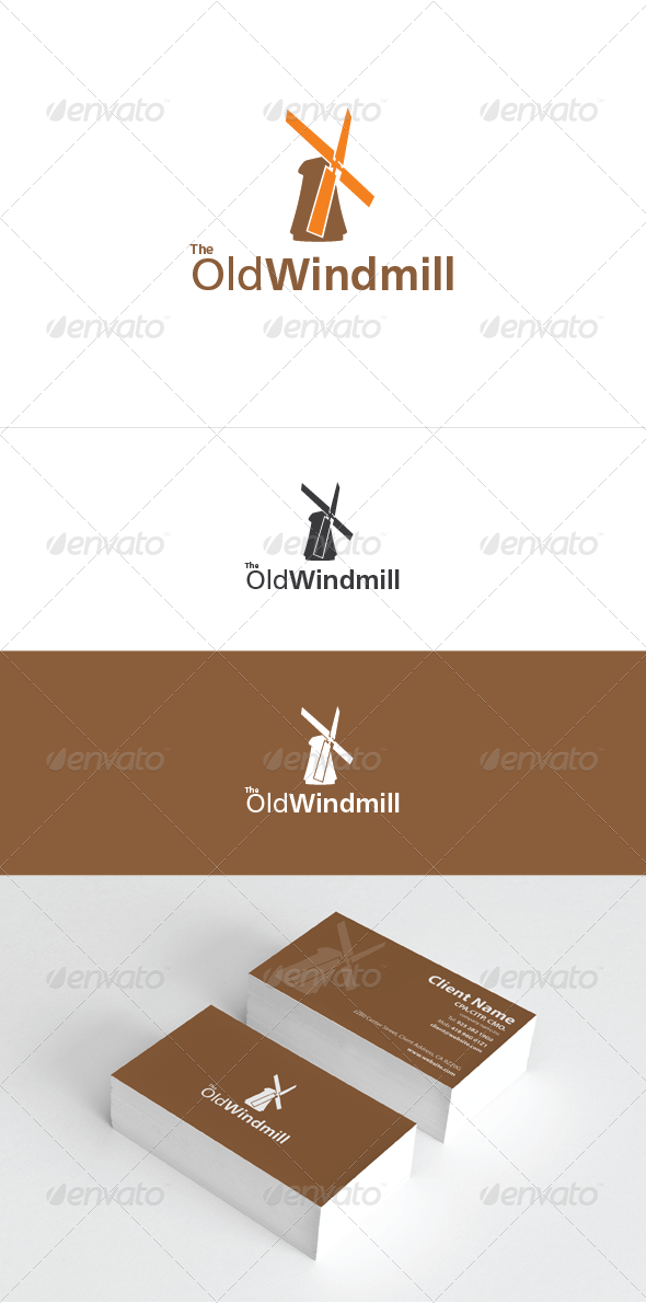 The Old Windmill Logo Template The Old Windmill Logo Template