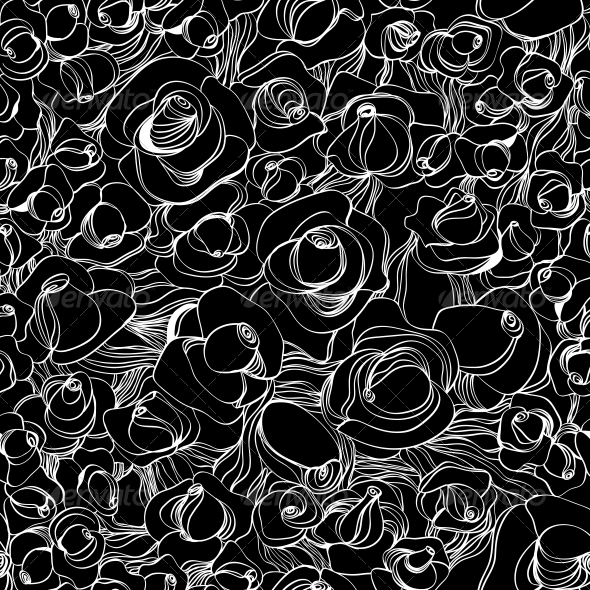 Seamless Rose Background Seamless Rose Background