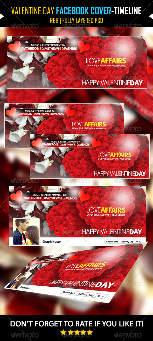 Valentine Day Facebook Cover V04 -Timeline Cover