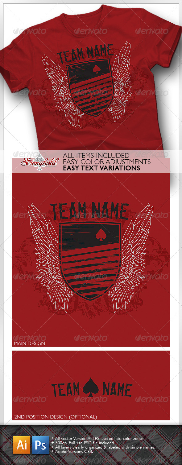 Rugby Style T-Shirt Template Rugby Style T-Shirt Template