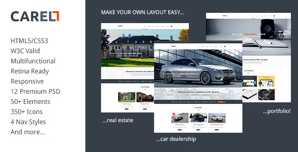 Carell - Retina Ready Multifunctional Template