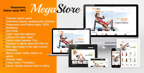 MegaStore - Responsive, Retina, Powerful Settings