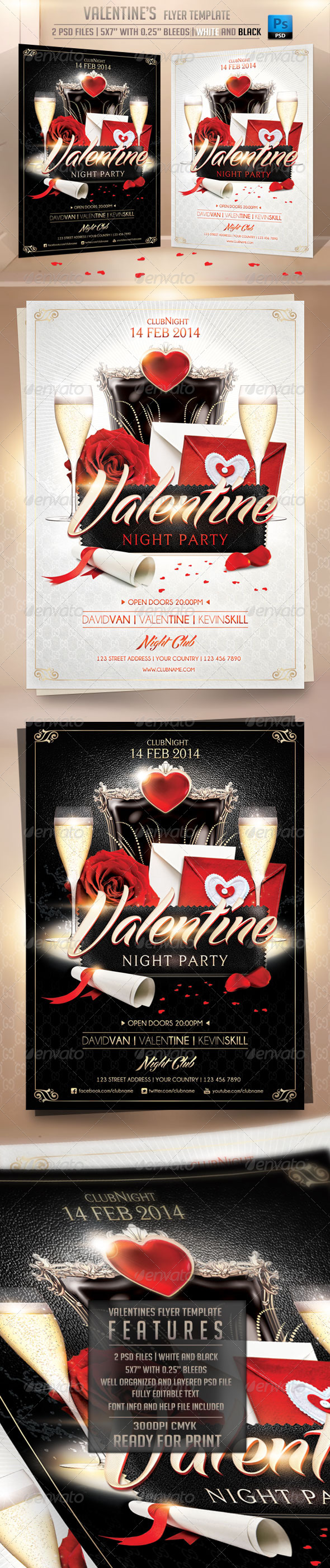 Valentines Flyer Template