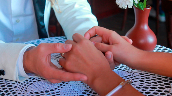 Newlyweds Holding Hands 2 Items Newlyweds Holding Hands 2 Items