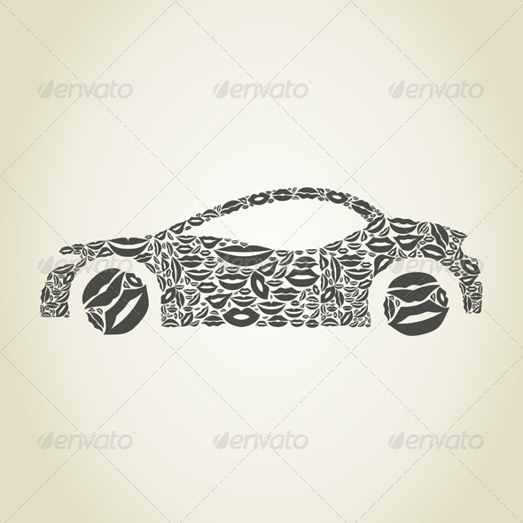 Car Made of Lips Car Made of Lips