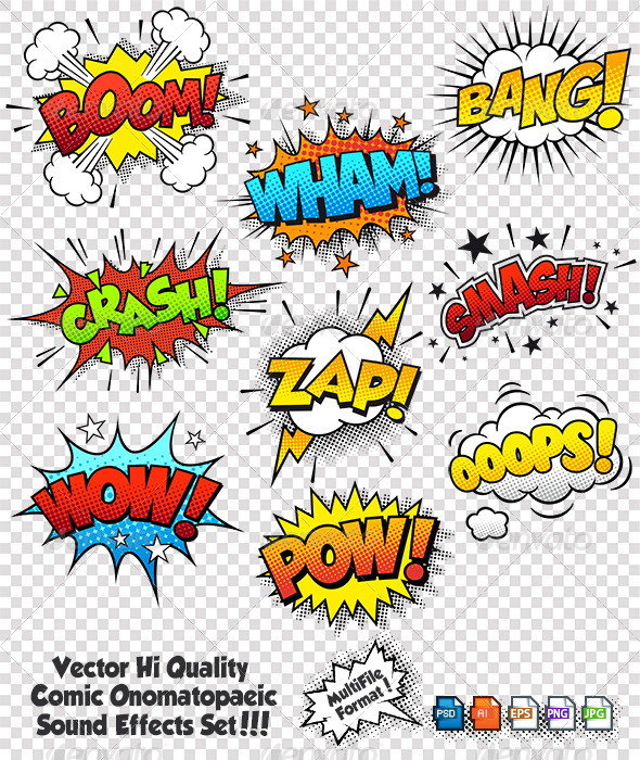 Comic Sound Effects | GraphicRiver 6508430