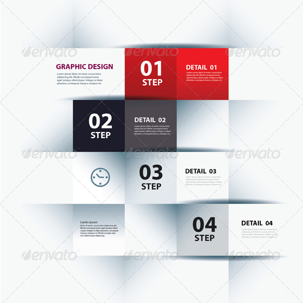 GraphicRiver Vector Business Step Paper Lines and Numbers 6379088 GraphicRiver Vector Business Step Paper Lines and Numbers 6379088